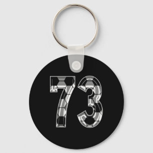 Porte-clés Maillot de joueur de football argent motif numéro