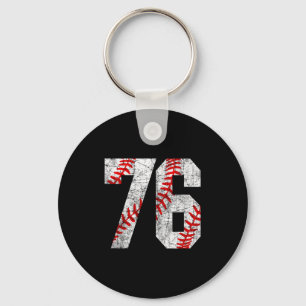 Porte-clés Maillot Vintage Baseball Mom #76 Baseball Joueur F