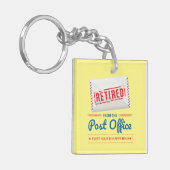 Porte-clés Mailman de retraite de travailleur postal personna (Devant gauche)