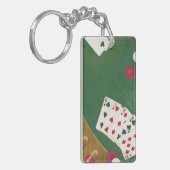 Porte-clés Main de poker de gain six à Dix (Devant gauche)