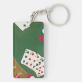 Porte-clés Main de poker de gain six à Dix (Dos)