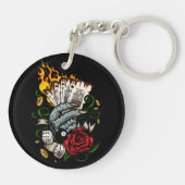 Porte-clés Main Des Cartes (Dos)