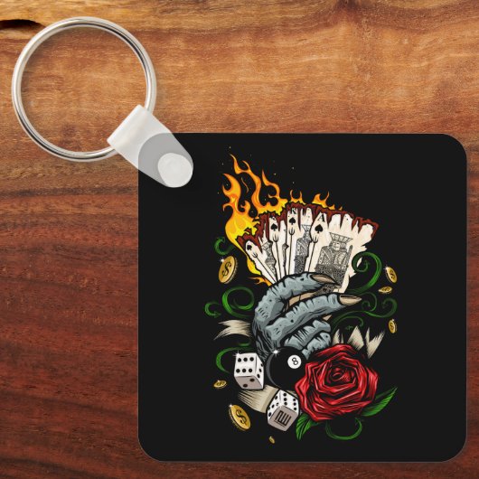 Porte-clés Main Des Cartes (Recto)