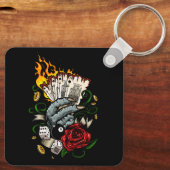 Porte-clés Main Des Cartes (Verso)