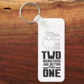 Porte-clés Main dessinée deux monstre Art Monster Halloween A (Recto)