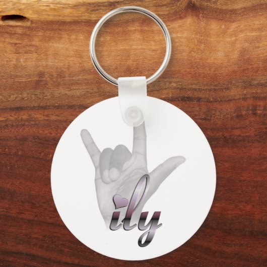 Porte-clés Main ILY (Recto)