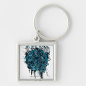 Porte-clés Main noire - Collage graphique (Devant)