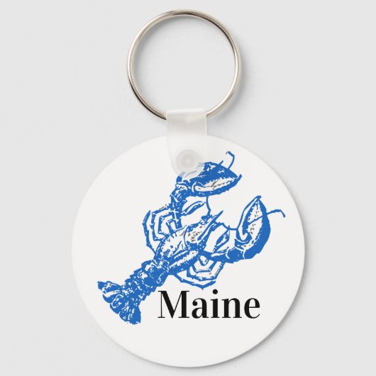 Porte-clés Maine, Blue Lobster (Recto)