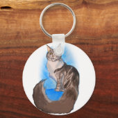 Porte-clés MAINE Cat à coon (Recto)