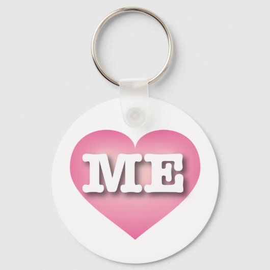 Porte-clés Maine PInk Fade Heart - I love ME (Recto)