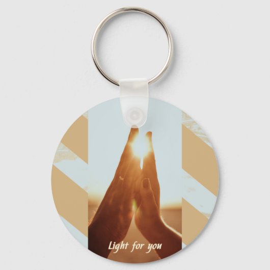 Porte-clés Mains de Lumière Solaire (Recto)
