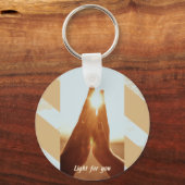 Porte-clés Mains de Lumière Solaire (Recto)