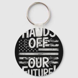 Porte-clés Mains De Notre Futur Pro Democracy Anti Oliga