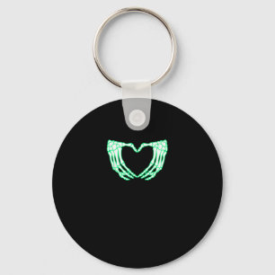 Porte-clés Mains de squelette, Coeur, Costume d'Halloween de
