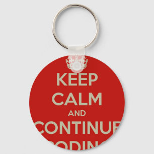 Porte-clés Maintenez calme et continuez de coder