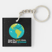 Porte-clés Maintenez la terre propre (Dos)