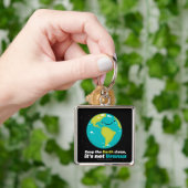 Porte-clés Maintenez la terre propre (main)