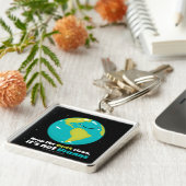 Porte-clés Maintenez la terre propre (Côté)