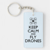 Porte-clés Maintenez les bourdons calmes et de mouche (Devant)