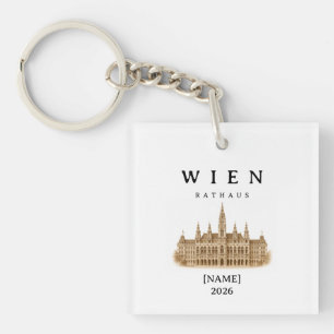 Porte-clés Mairie de Vienne personnalisée Nom & Année