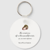 Porte-clés Maïs vintage avec texte personnalisé (Verso)