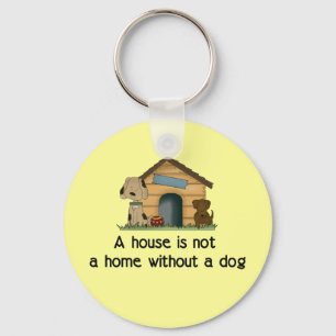 Porte-clés Maison avec un chien