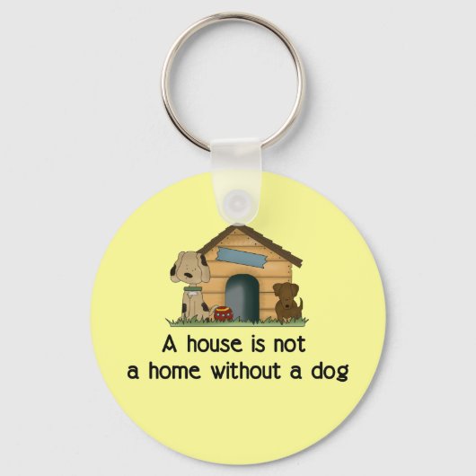 Porte-clés Maison avec un chien (Recto)