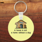 Porte-clés Maison avec un chien (Recto)