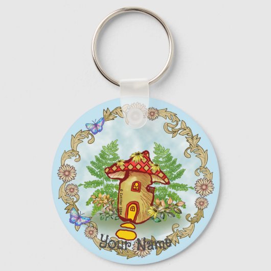 Porte-clés Maison Champignon (Recto)
