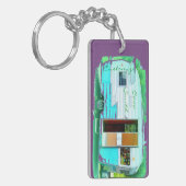 Porte-clés Maison customisée de gitan de caravane (Devant gauche)