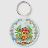 Porte-clés Maison de champignons (Recto)