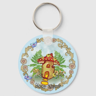 Porte-clés Maison de champignons
