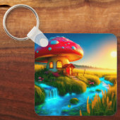 Porte-clés Maison de champignons (Recto)