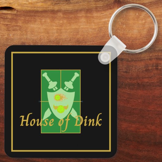 Porte-clés Maison de Dink Pickleball Crest (Verso)