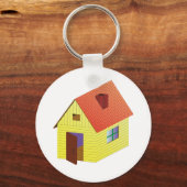 Porte-clés Maison de grange jaune (Recto)