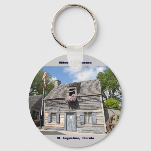 Porte-clés Maison de l'école la plus ancienne St Augustine Fl (Recto)