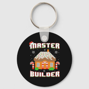 Porte-clés Maison de pain d'épices du maître de construction