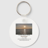 Porte-clés Maison de plage de vacances longitude latitude est (Verso)
