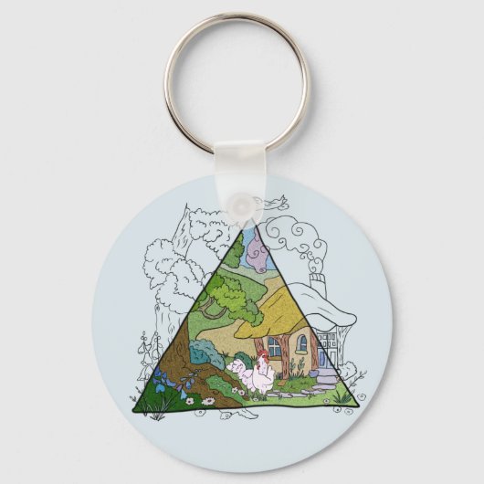 Porte-clés Maison de poulet (Recto)