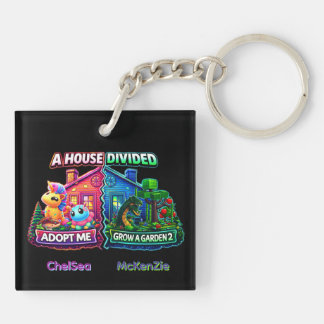 Porte-clés Maison Divisée Adopt Me vs Grow A Garden 2