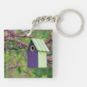 Porte-clés Maison d'oiseau sur un arbre Redbud (Dos)