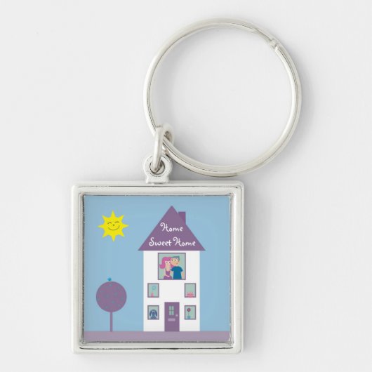 Porte-clés Maison douce à la maison (Devant)