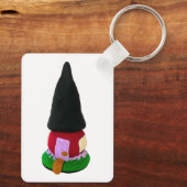 Porte-clés Maison Gnome Cute, Faite À La Main En Argile Polym (Verso)