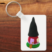 Porte-clés Maison Gnome Cute, Faite À La Main En Argile Polym (Recto)