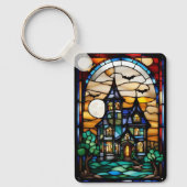 Porte-clés Maison gothique vitrail (Recto)