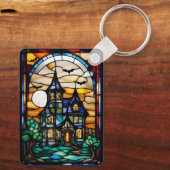 Porte-clés Maison gothique vitrail (Verso)