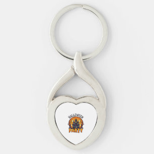 Porte-clés Maison hantée de fête d'Halloween Chauves-souris C