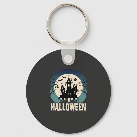 Porte-clés Maison Hantée de la Lune Vector Halloween (Recto)
