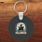 Porte-clés Maison Hantée de la Lune Vector Halloween (Recto)