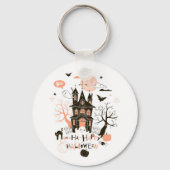 Porte-clés Maison hantée "Ha Ha Happy Halloween" (Verso)
